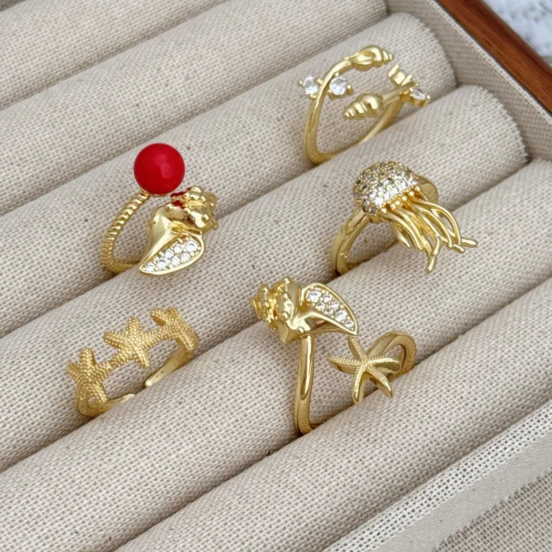 Golden Ocean Luxe Rings