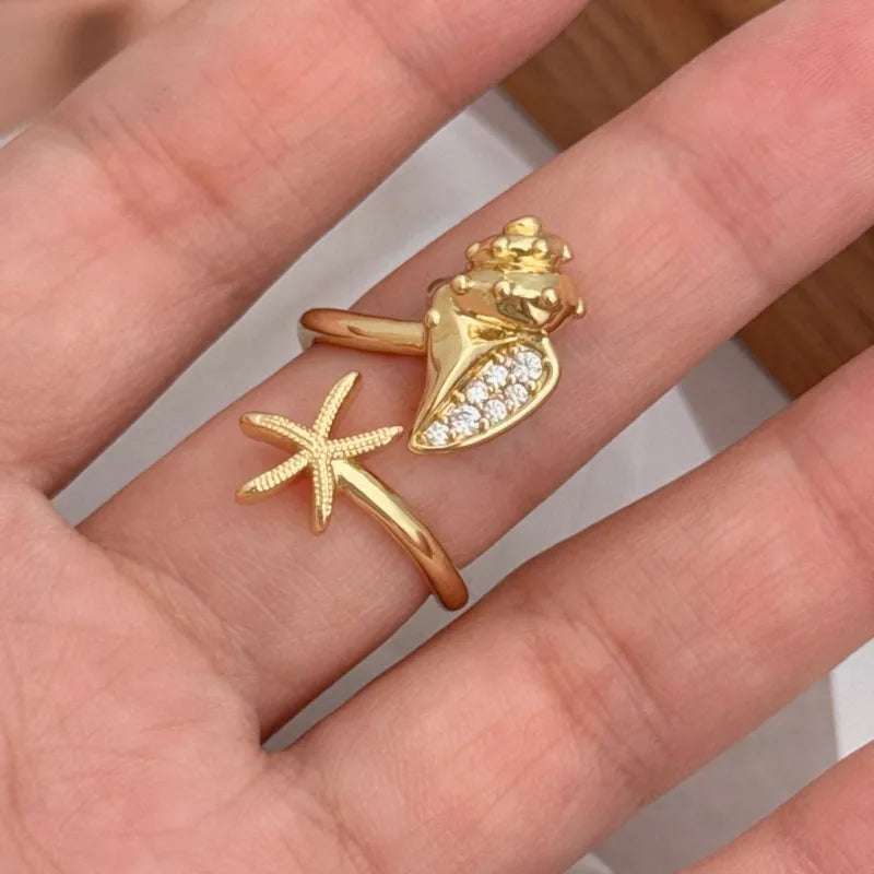 Golden Ocean Luxe Rings